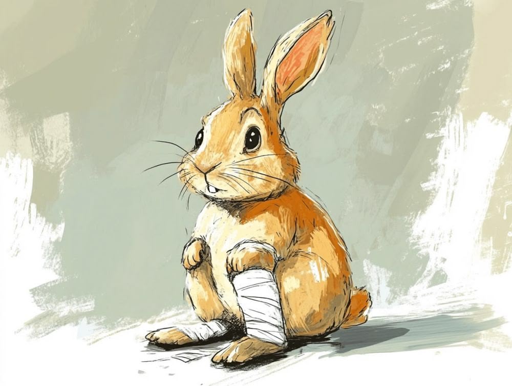 힘센 사자와 교만한 토끼